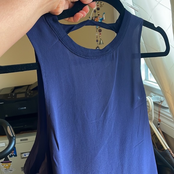 Chaser SILK basics v back tank navy blue - Picture 10 of 10